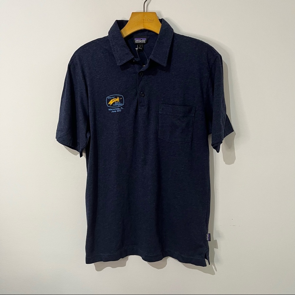 Patagonia Polo Cotton Squeaky Clean Polo Navy blue